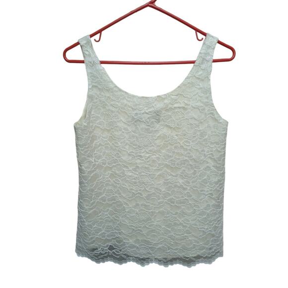 ByChoice Vintage Lace Top Size M White - Picture 1 of 6